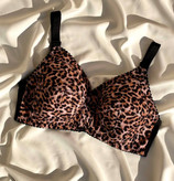 لباس زیرسوتین تک پلنگی بدون فنرسایز بزرگ داخل نخ کتان کش پهن سایز 90,95,100