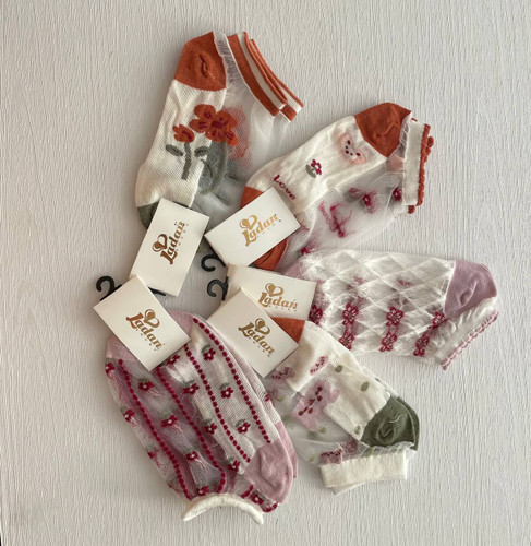 لباس زیر توکان لند(جوراب شیشه طرحدار پاندا صورتی میگس زنانه