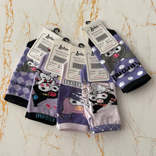 فروشگاه توکان لند جوراب زنانه تخت کرومی میکس لادن