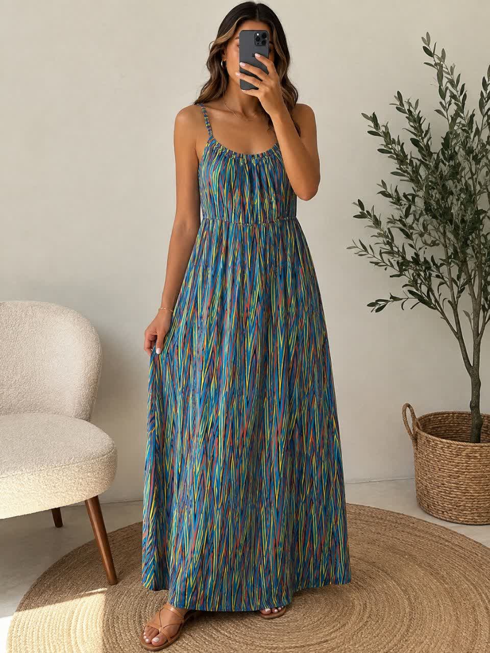 پیراهن بلند ساحلی