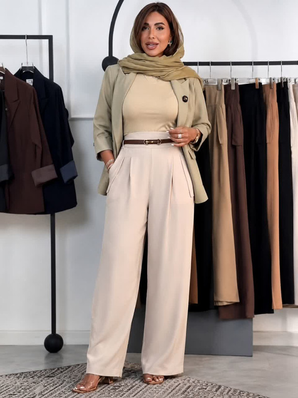 شلوار زنانه فول بک ریزشی
